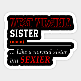 West Virginia Normal Sister Sticker